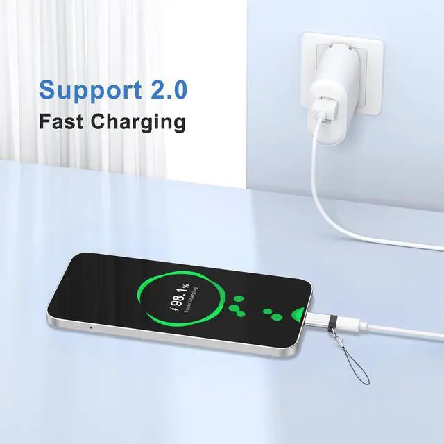Alt view image 6 of 7 - 3 Pack USB C to Micro USB Adapter, USB Type C Female to Micro USB Male Converter Data Sync Compatible with Samsung Galaxy S7 S6 J7 Note 5, Kindle, PS4, Nexus 5 6 and Micro USB Devices (Silver)