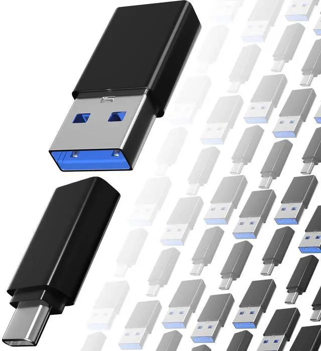 Main image of USB to USBC Adapter 12 Pack OTG, 6*UsbMale to UsbCFemale & 6*Type C Male to A Female USB 3.0 High-Speed Data Transfer & Fast Charging for iPhone/Samsung/iPad/Laptop/MacBook etc