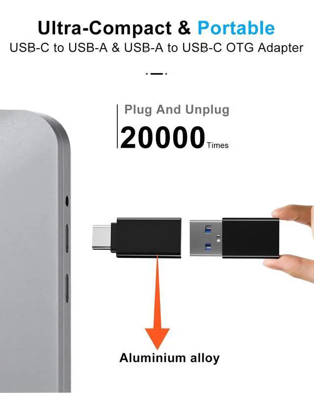 Alt view image 5 of 7 - USB to USBC Adapter 12 Pack OTG, 6*UsbMale to UsbCFemale & 6*Type C Male to A Female USB 3.0 High-Speed Data Transfer & Fast Charging for iPhone/Samsung/iPad/Laptop/MacBook etc