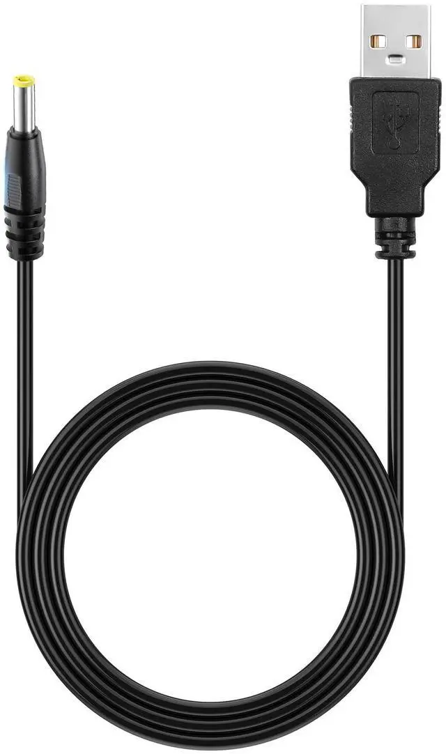 Main image of PSP Charger Cable 4FT, USB to PSP Power Charging Cord Compatible with PSP 1000, PSP 2000, PSP 3000 (1, Black)