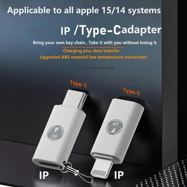 Alt view image 2 of 7 - AWINLI USB C Adapter 6Pcs,USB C to USB 3.0 OTG Adapter,USB 3.0 to Type C Converter Connector,for iPhone Female to Type C Male,Compatible with iPhone 15 14 13 12Pro Max Plus,Samsung Galaxy,Laptop.