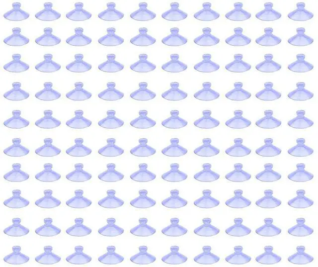 Main image of 100Pcs Small Suction Cups for Glass, Without Hook Hole, Clear 30mm
