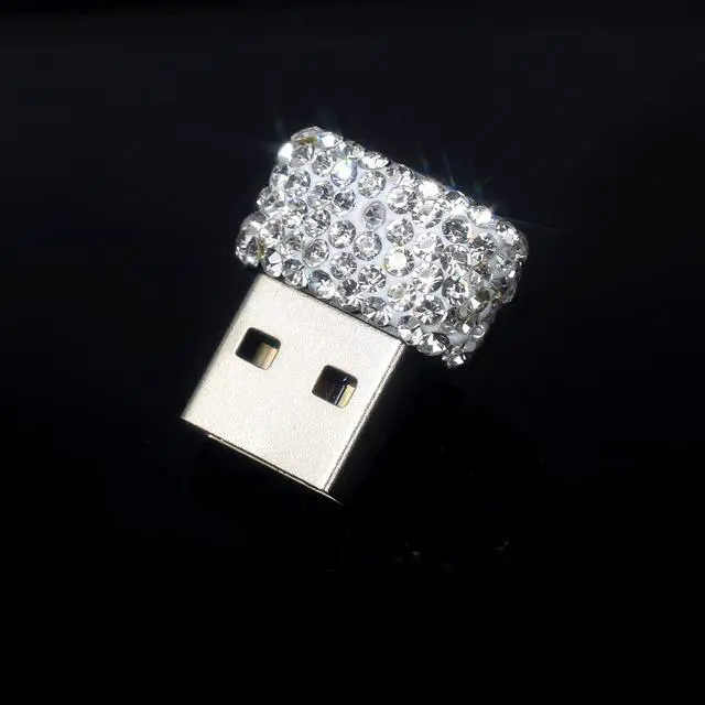 Alt view image 7 of 7 - USB Male to USB C Female Adapter 2 Pack Bling Rhinestone Diamond Decoration USB A to Type C Converter, USB A to USB C Charger Cable Adapter for iPhone,Airpods iPad pro Samsung Galaxy Google etc