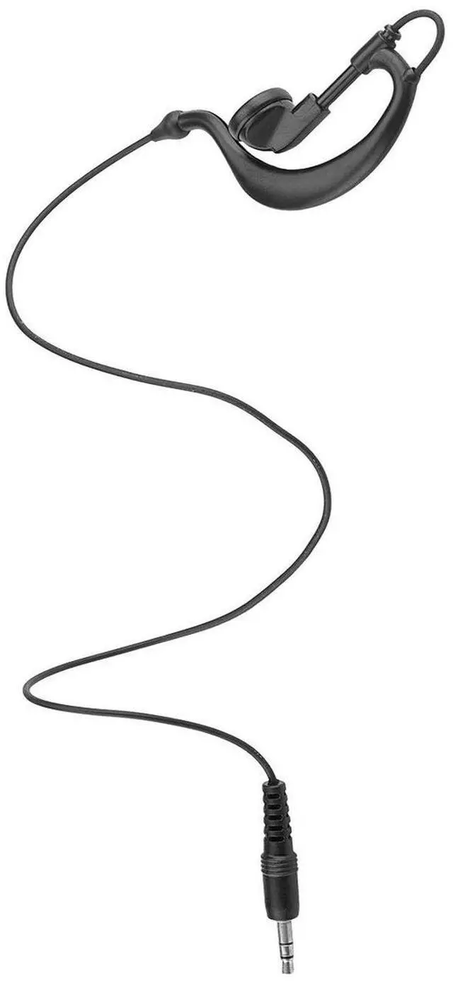 Main image of G Shape Style Listen Only Earpiece for 3.5mm Connector Radio Handheld Mic 1 Pin