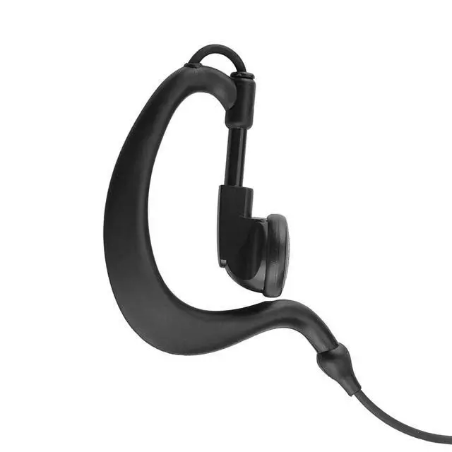 Alt view image 2 of 4 - G Shape Style Listen Only Earpiece for 3.5mm Connector Radio Handheld Mic 1 Pin