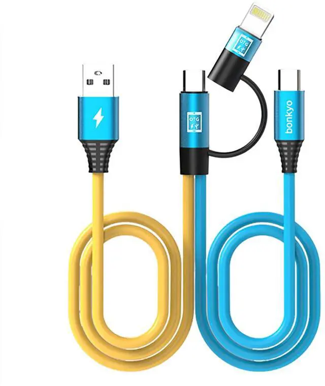 Main image of Cable OTG 2-in-1, Smart Chip Live Cable, Faster Charging Speed, Audio/Data Transmission, Suitable for Apple, Android and Audio Mixers