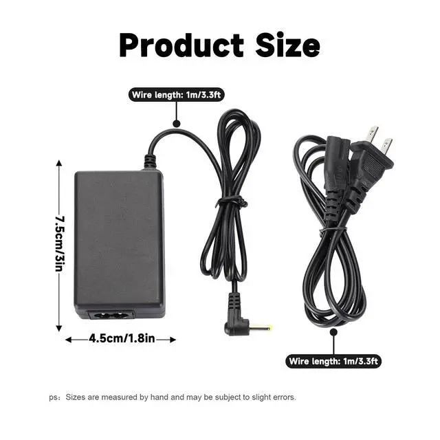 Alt view image 3 of 6 - Replacement PSP Charger, Charging Cable Power Cord for Sony PSP 1000 2000 3000 Series (PSP-1001, 2001, 3001) and E-1000 USB Charging Cord