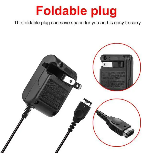 Alt view image 3 of 7 - Gameboy Advance SP Charger, 5.2V 450mA Power Charger for Nintendo NDS and GBA SP, Wall Travel Charger, Compatible with Gameboy Advance SP, Nintendo NDS