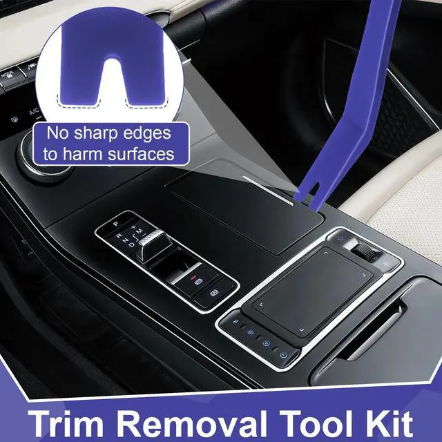 Alt view image 6 of 7 - 9PCS Auto Trim Removal Tool kit, Clip Pry Tools Kit No Scratch, Car Door Panel Fasteners Remover, Automotive Mini Precision Hooks for Auto Oil Seal O-Ring Seal Gasket (Blue)