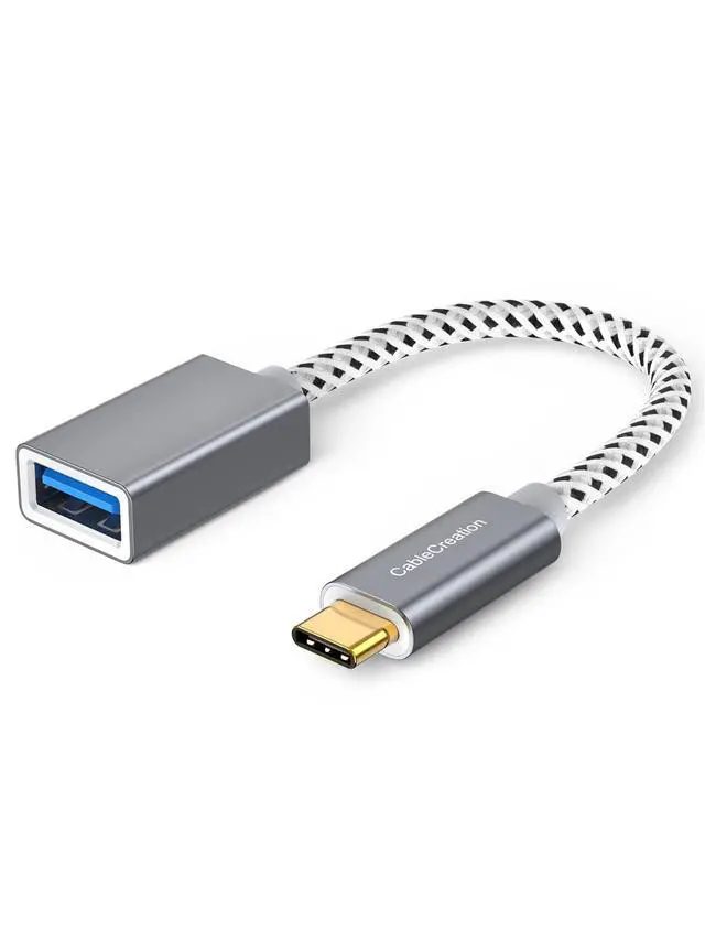 Main image of USB to USB C Adapter 0.5FT/0.15m, USB C OTG Cable,Type C to USB A Female Connector for MacBook Pro Air, iPad mini/Pro, XPS, Galaxy S22 Ultra, iPhone 16, Surface Go