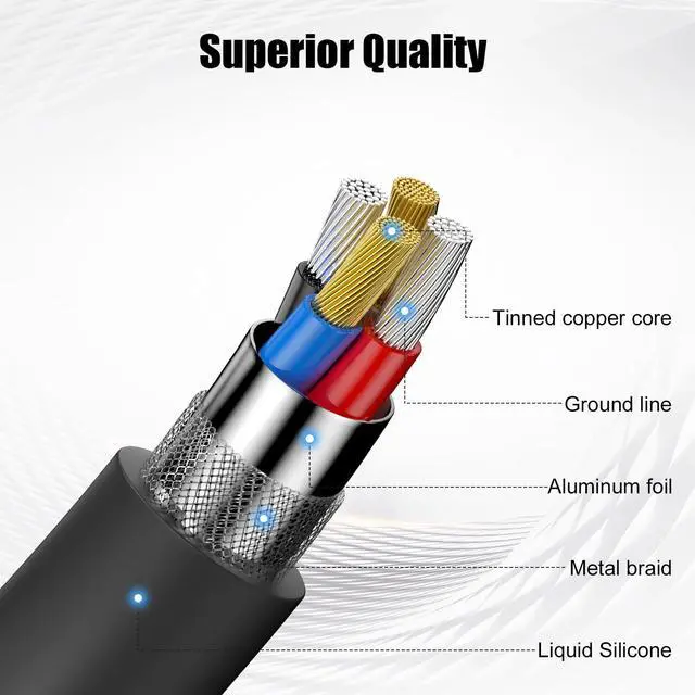 Alt view image 3 of 7 - Car Carplay Cable, 6FT USB A to Lightning Cable Compatible for iPhone 14 13 12 11 Pro Max XR XS X 8 7 6 Plus SE iPad Charger Car Charging Cord (Black)