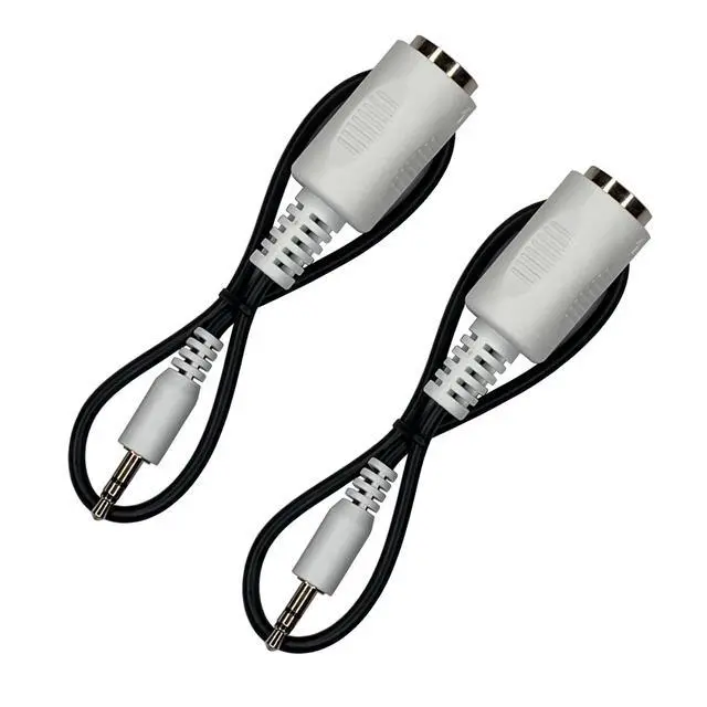 Alt view image 3 of 4 - (2 Pack of Type-B MIDI to 3.5mm Adapter 13" Inch Cables in White