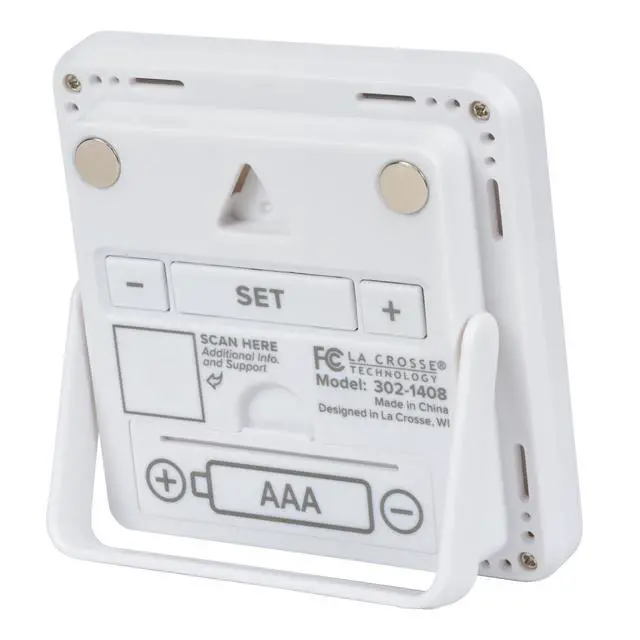 Alt view image 4 of 7 - 302-1408-TBP Indoor Comfort Meter with Time & Date