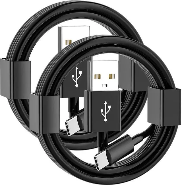 Main image of 10ft 2pack CarPlay Cable, USB A to USB C Cable Compatible with iPhone 17/16/16E/15, 17E/17/16/15 Pro Max, 16/15 Plus, 17Air, AirPods 4/AirPods Pro 2nd/3rd Gen, Max 2 Long Charging Cord (Black)