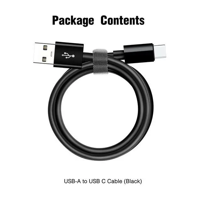 Alt view image 6 of 6 - 10ft 2pack CarPlay Cable, USB A to USB C Cable Compatible with iPhone 17/16/16E/15, 17E/17/16/15 Pro Max, 16/15 Plus, 17Air, AirPods 4/AirPods Pro 2nd/3rd Gen, Max 2 Long Charging Cord (Black)