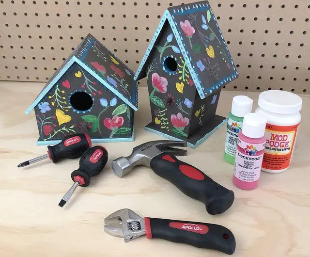 Alt view image 4 of 5 - Tools 4 Piece Stubby Tool Set for Small Hands and Tight Spaces. Convenient and Compact Small Tool Set includes Mini Hammer, Mini Screwdriver Set and Mini Wrench - Red - DT0240