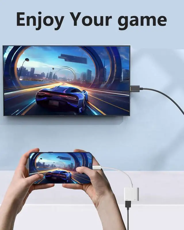 Alt view image 5 of 7 - Apple MFi Certified USB C to HDMI 4K@240Hz Adapter for iPhone 17/16/15, Type-C to HDMI Digital AV Cord with 100W PD for MacBook Pro/Air iPad Pro to TV Projector Monitor