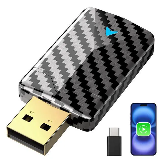 Main image of Wireless CarPlay Adapter for Apple iPhone, Wired to Wireless for Daily Use