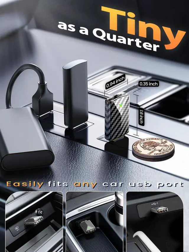 Alt view image 5 of 7 - Wireless CarPlay Adapter for Apple iPhone, Wired to Wireless for Daily Use