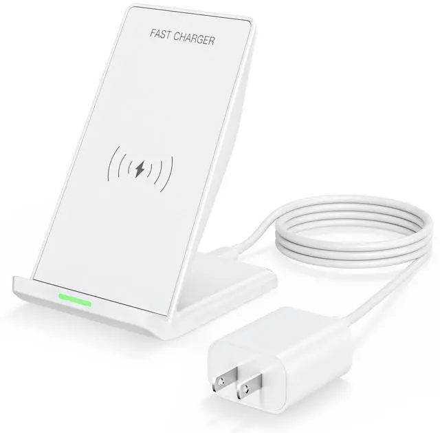 Main image of Wireless Phone Charger Stand,15W Fast Android Wireless Charger Station for iPhone 17/17 Air/17 Pro Max/15/14/13, 15W Fast Charging for Samsung Galaxy S23 S22 S21 with 20W USB C Charging Block Adapter