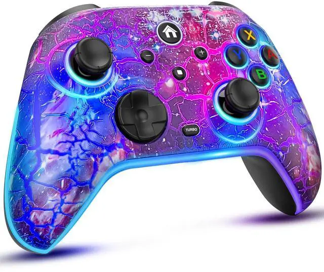 Main image of Switch Controllers for Nitendo Switch/Lite/OLED, 1200mAh Wireless Switch Pro Controller, 10 Colors Light & Cool Nebula Design, Switch Turbo controller with Vibration/Motion Control/Turbo/Gyro/Wake up