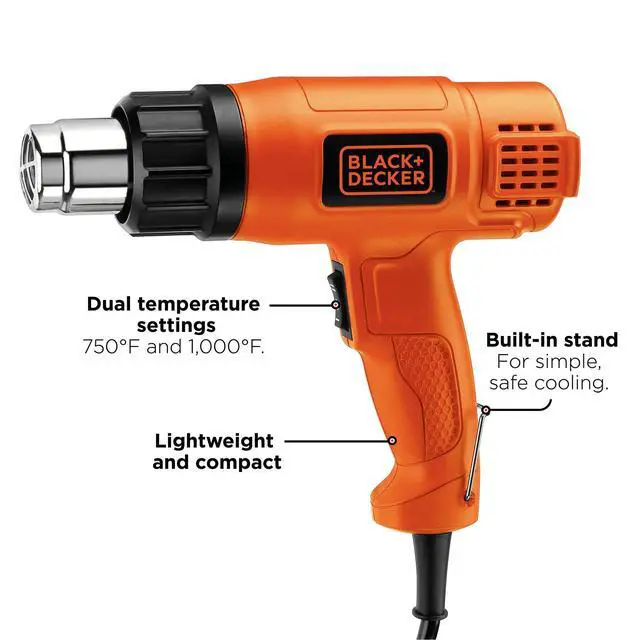 Alt view image 2 of 6 - Heat Gun for Crafts, Corded, Dual Heat Settings up to 1000 Degrees, 1350 Watt (HG1300)