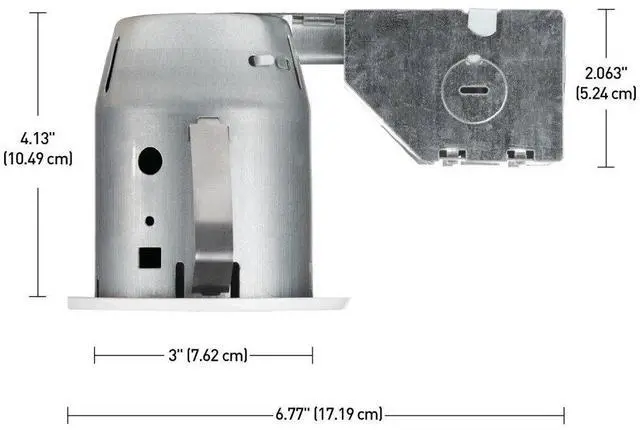 Alt view image 3 of 6 - 90718 3" LED IC Rated Swivel Round Trim Recessed Lighting Kit 4-Pack, White Finish, Easy Install Push-N-Click Clips, Bulbs Included, 3.25" Hole Size, 400 Lumen