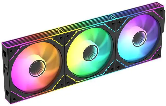 Main image of TL-M12Q-S X3 120mm ARGB PC Case Fans, 3-Pack PWM Daisy-Chain Fans, 2000RPM, 68.9CFM, S-FDB Bearing, Infinity Mirror Lighting, for PC Cases and Radiators