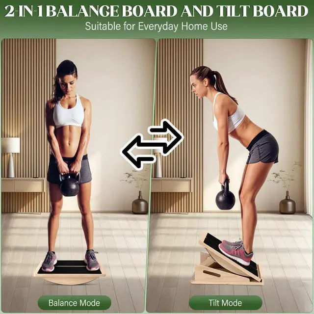 Alt view image 6 of 7 - Slant Board 2-in-1 Calf Stretcher for Squats, Balance Board 500 LB