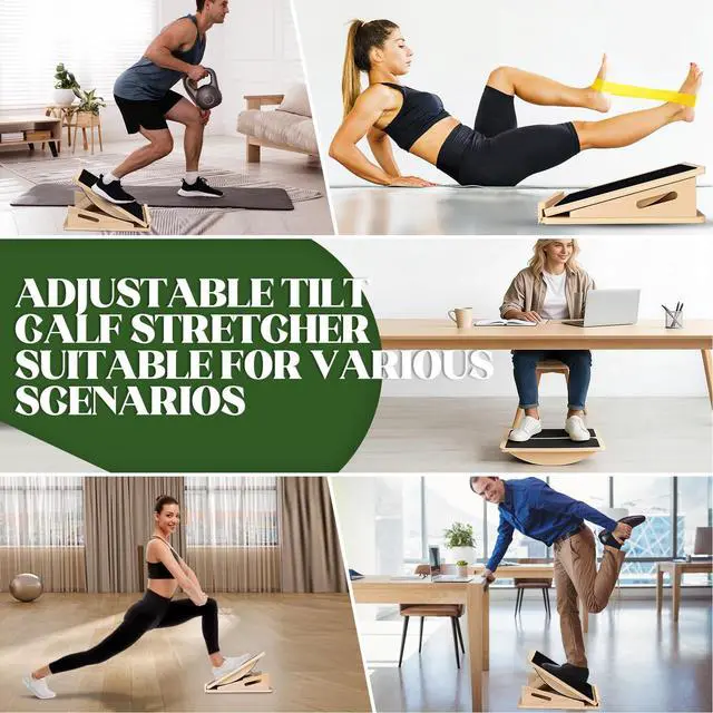 Alt view image 7 of 7 - Slant Board 2-in-1 Calf Stretcher for Squats, Balance Board 500 LB