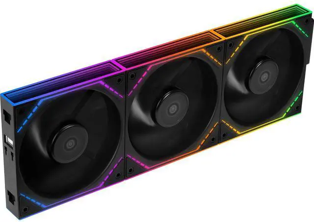 Main image of X3 120mm Reverse Blade ARGB Case Fans, 1500RPM 47.6CFM, Black