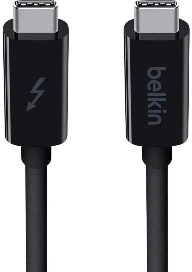 Main image of Thunderbolt 3 USB C to USB C 3.3ft/1M Long Data Transfer Power Cable with 20 Gbps Data Transfer Speed & Up To 10 Gbps for USB3.1 Devices - Supporting Thunderbolt, 4K & Ultra HD Display (Black)