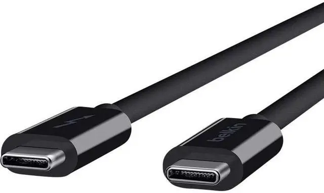 Alt view image 2 of 4 - Thunderbolt 3 USB C to USB C 3.3ft/1M Long Data Transfer Power Cable with 20 Gbps Data Transfer Speed & Up To 10 Gbps for USB3.1 Devices - Supporting Thunderbolt, 4K & Ultra HD Display (Black)