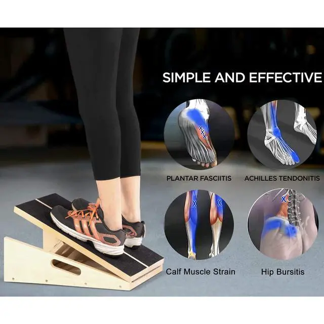 Alt view image 4 of 7 - Professional Slant Board, Adjustable Incline Board and Calf Stretcher, Slant Board for Calf Stretching, Calf Stretch Board
