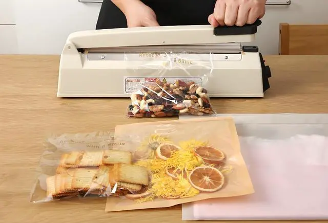 Alt view image 7 of 7 - Impulse Sealer 16 inch Manual Heat Sealer Machine with Adjustable Heating Mode, ABS Shrink Wrap Bag Sealers for Plastic PE PP Bags, Portable Poly Bag Sealing Machine with Extra Replace Kit (white)