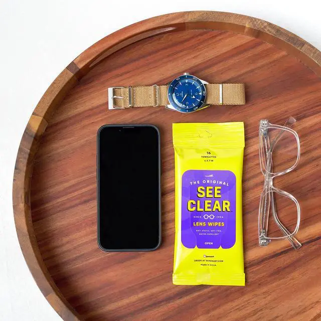 Alt view image 7 of 7 - See Clear Original Lens Cleaning Wipes - Pre-Moistened Eyeglass & Screen Cleaning Cloth Towelettes - Streak Free, Scratch Free Lens & Electronic Screen Cleaner - 12 Resealable Packs of 16 (192 Wipes)