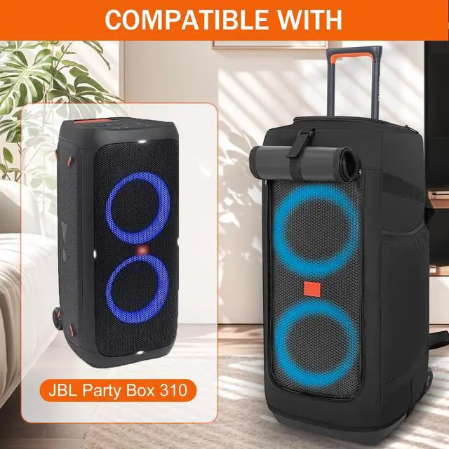 Alt view image 2 of 7 - Speaker Carry Cover Compatible with JBL Party Box 310 Portable Speaker Travel Bag