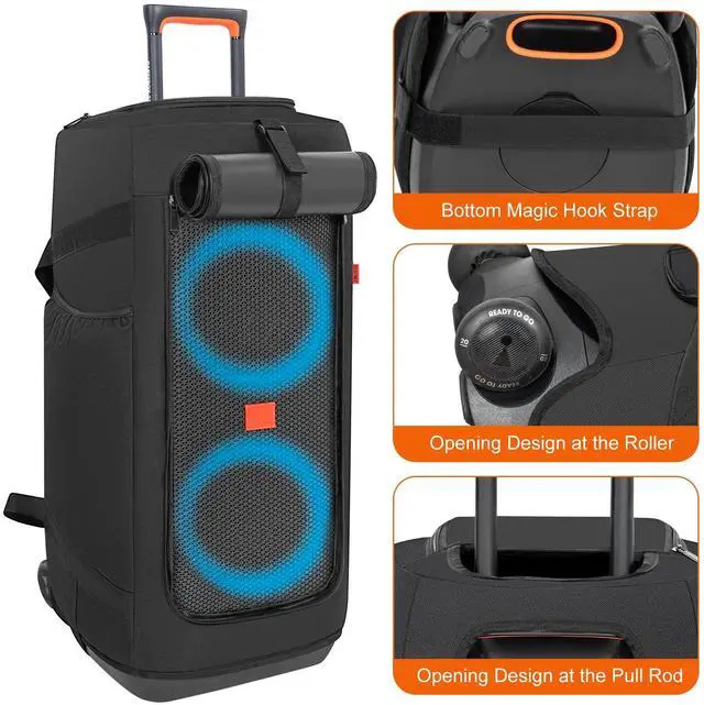 Alt view image 4 of 7 - Speaker Carry Cover Compatible with JBL Party Box 310 Portable Speaker Travel Bag