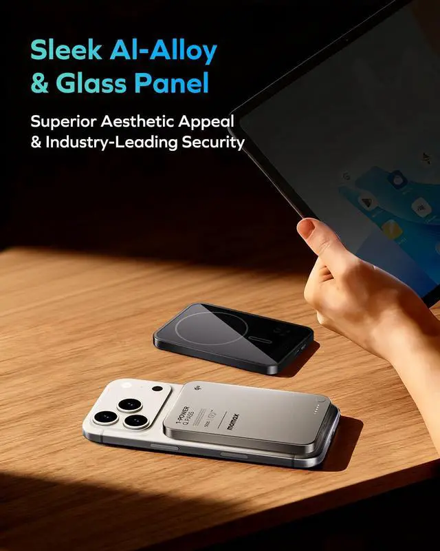 Alt view image 6 of 7 - (2026 NEW) Q.Pass Magnetic Power Bank, Qi2 Certified 15W Slim Power Bank Fast Charging, 5000mAh for Magsafe Portable Charger for iPhone Air Battery Pack/17/Pro/Max/16/15/14/13/12 (No Lightning)