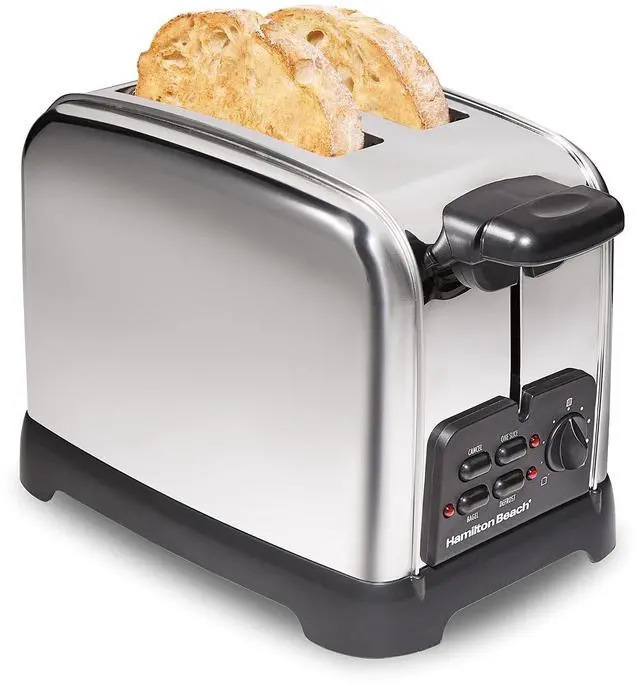 Main image of Retro Toaster with Wide Slots, Sure-Toast Technology, Bagel & Defrost Settings, Auto Boost to Lift Smaller Breads, 2 Slice, Polished Stainless Steel (22782)