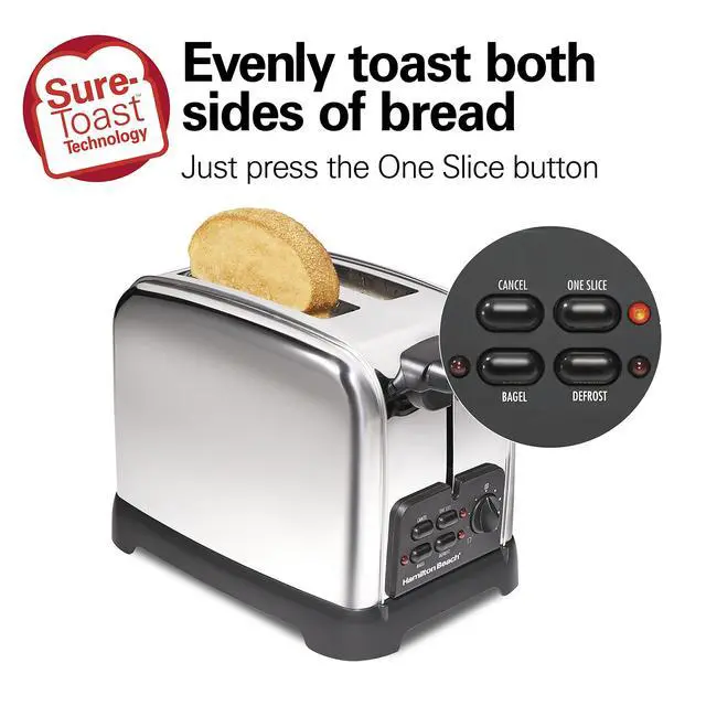Alt view image 2 of 7 - Retro Toaster with Wide Slots, Sure-Toast Technology, Bagel & Defrost Settings, Auto Boost to Lift Smaller Breads, 2 Slice, Polished Stainless Steel (22782)