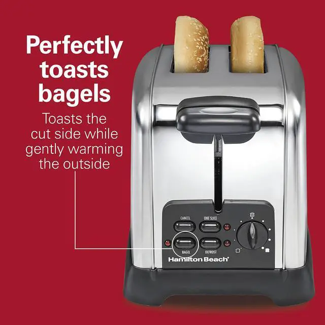 Alt view image 5 of 7 - Retro Toaster with Wide Slots, Sure-Toast Technology, Bagel & Defrost Settings, Auto Boost to Lift Smaller Breads, 2 Slice, Polished Stainless Steel (22782)