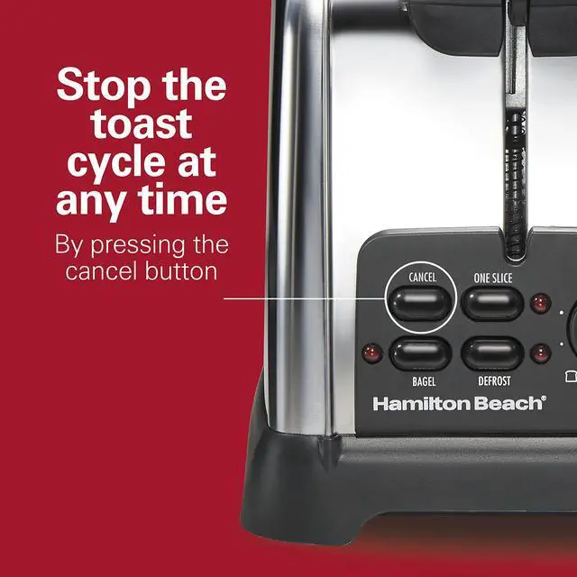 Alt view image 7 of 7 - Retro Toaster with Wide Slots, Sure-Toast Technology, Bagel & Defrost Settings, Auto Boost to Lift Smaller Breads, 2 Slice, Polished Stainless Steel (22782)