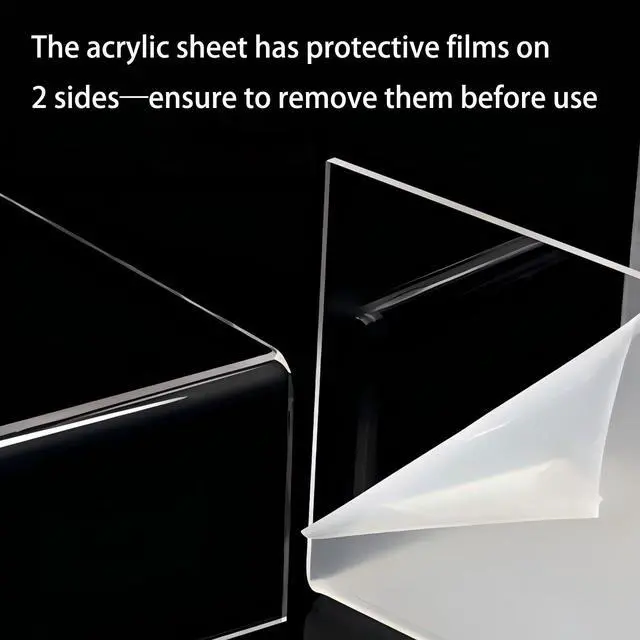 Alt view image 6 of 7 - Anti-slip Monitor Stand Riser 2.16/3.34 Inch 2 Height Adjustments Clear Acrylic Stand with Clear Anti-slip Mat, Desk Accessories Screen/PC/Printer/Laptop/Mirror Riser 7.8 x 15.7 Inch (Black)