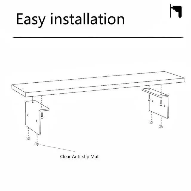 Alt view image 7 of 7 - Anti-slip Monitor Stand Riser 2.16/3.34 Inch 2 Height Adjustments Clear Acrylic Stand with Clear Anti-slip Mat, Desk Accessories Screen/PC/Printer/Laptop/Mirror Riser 7.8 x 15.7 Inch (Black)