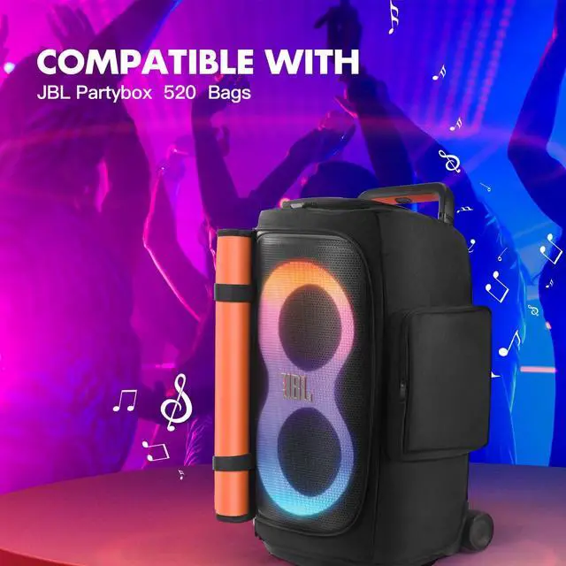 Alt view image 6 of 7 - Speaker Cover Compatible with JBL PartyBox 520, Scratch-Resistant, Dustproof, Portable with Storage Bag for Outdoor and Lightweight Travel Cover