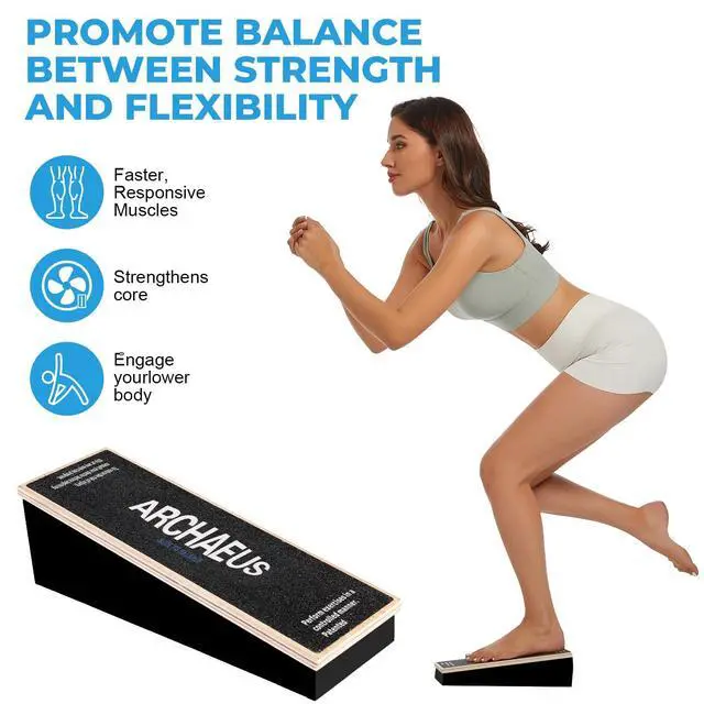 Alt view image 2 of 7 - Athletic Balance Boards,Slant Board,Wobble Board,Balance Wedge for Condition Your Body and Prevent Injury
