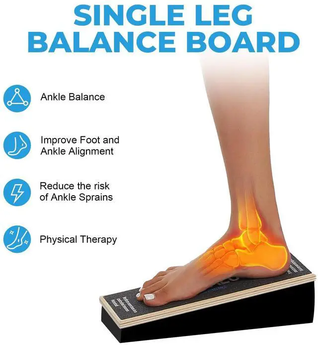 Alt view image 4 of 7 - Athletic Balance Boards,Slant Board,Wobble Board,Balance Wedge for Condition Your Body and Prevent Injury