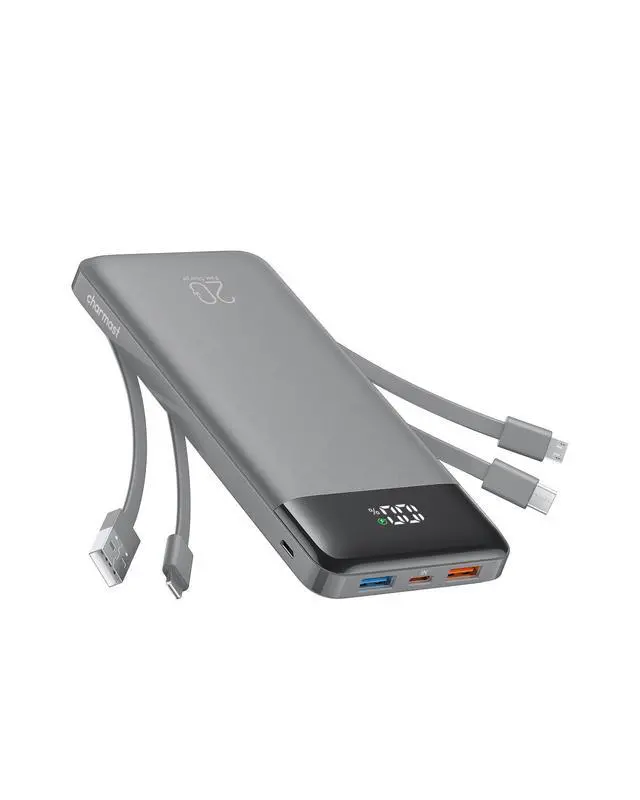 Main image of 20000mAh Portable Charger with Built in Cables, 22.5W Travel Power Bank Fast Charging, USB C Cell Phone Battery Pack for iPhone 17/16/15/14/13/12 Series, iPad, Samsung, Android, Tablet