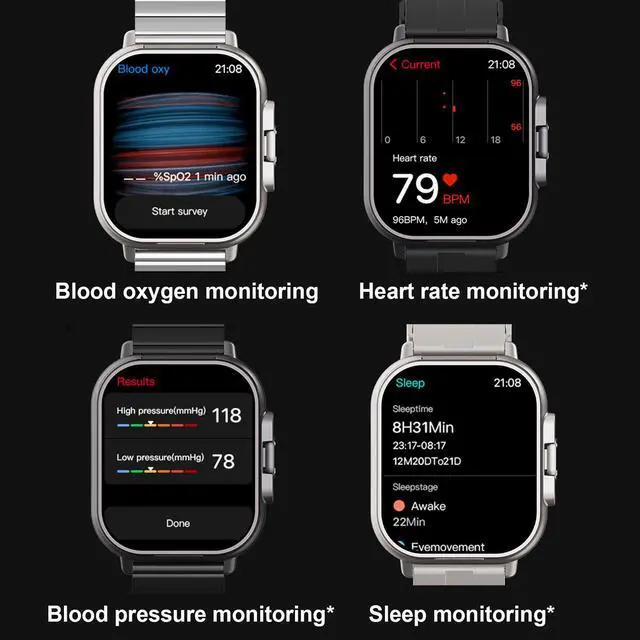 Alt view image 6 of 7 - Smart Watch with Earbuds, 2.01" HD Screen Fitness Watch, 2 in 1 Smartwatch with 100+ Sport Modes Fitness Tracker, Sleep/Heart Rate/Monitor Pedometer for iOS & Android, Black